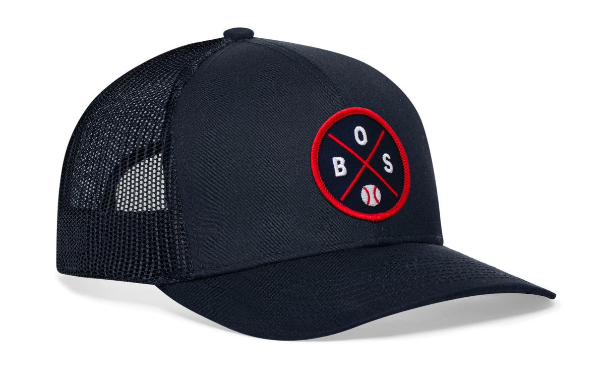 Boston Trucker Hat  |  BOS X Baseball Snapback